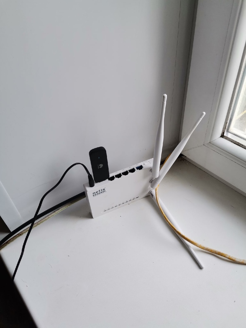 Роутер с USB-модемом на объекте в Елец-Лозовке